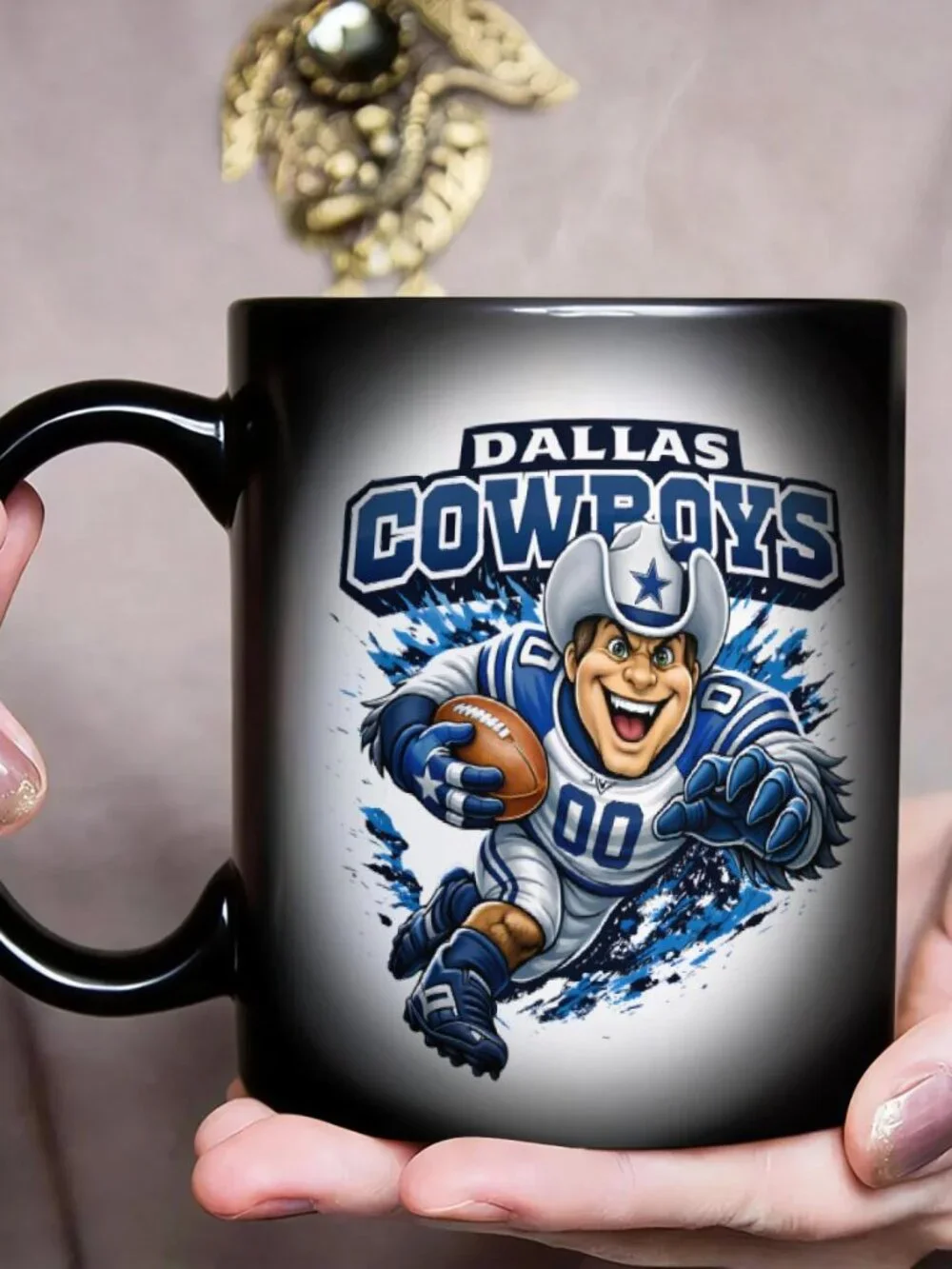 Dallas Cowboys Matte Heat Changing Mug NFL Fan Cup 11oz
